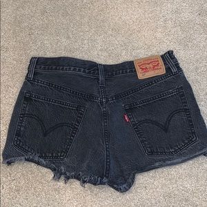 Levi’s black jean shorts